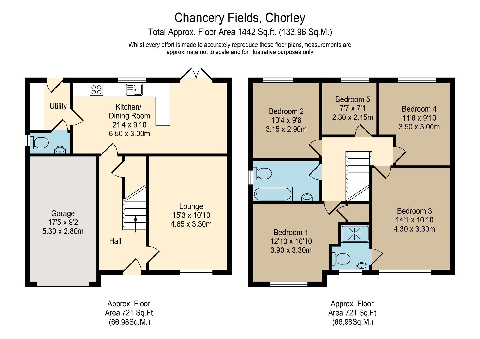 2 Chancery Fields, Chorley floorplan