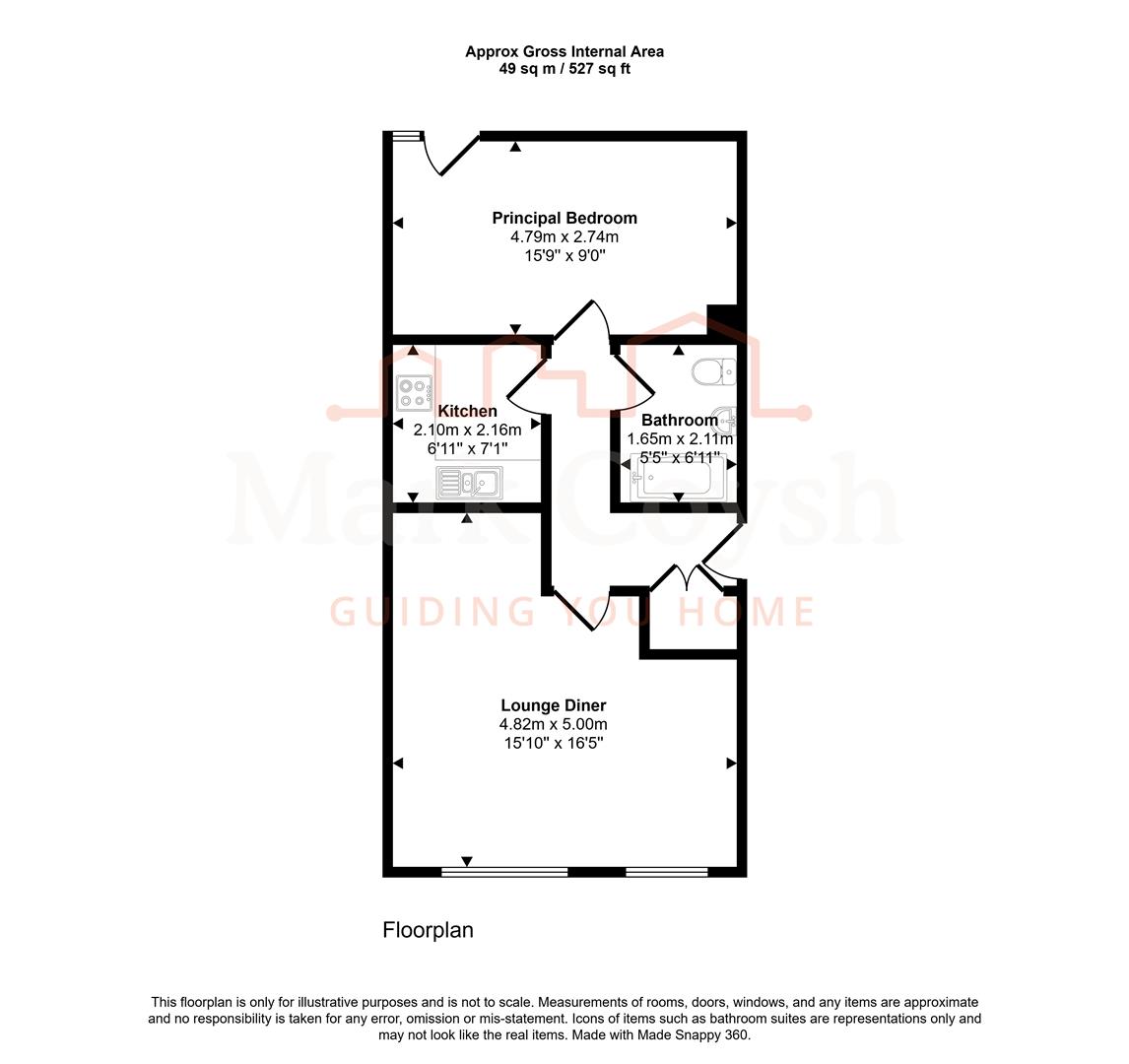 10 St. James Court, Woodfield Close, Ashtead floorplan