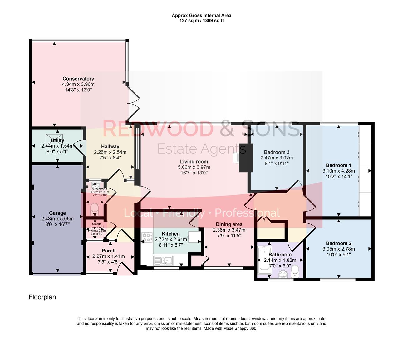12, Springfield, Bognor Regis floorplan