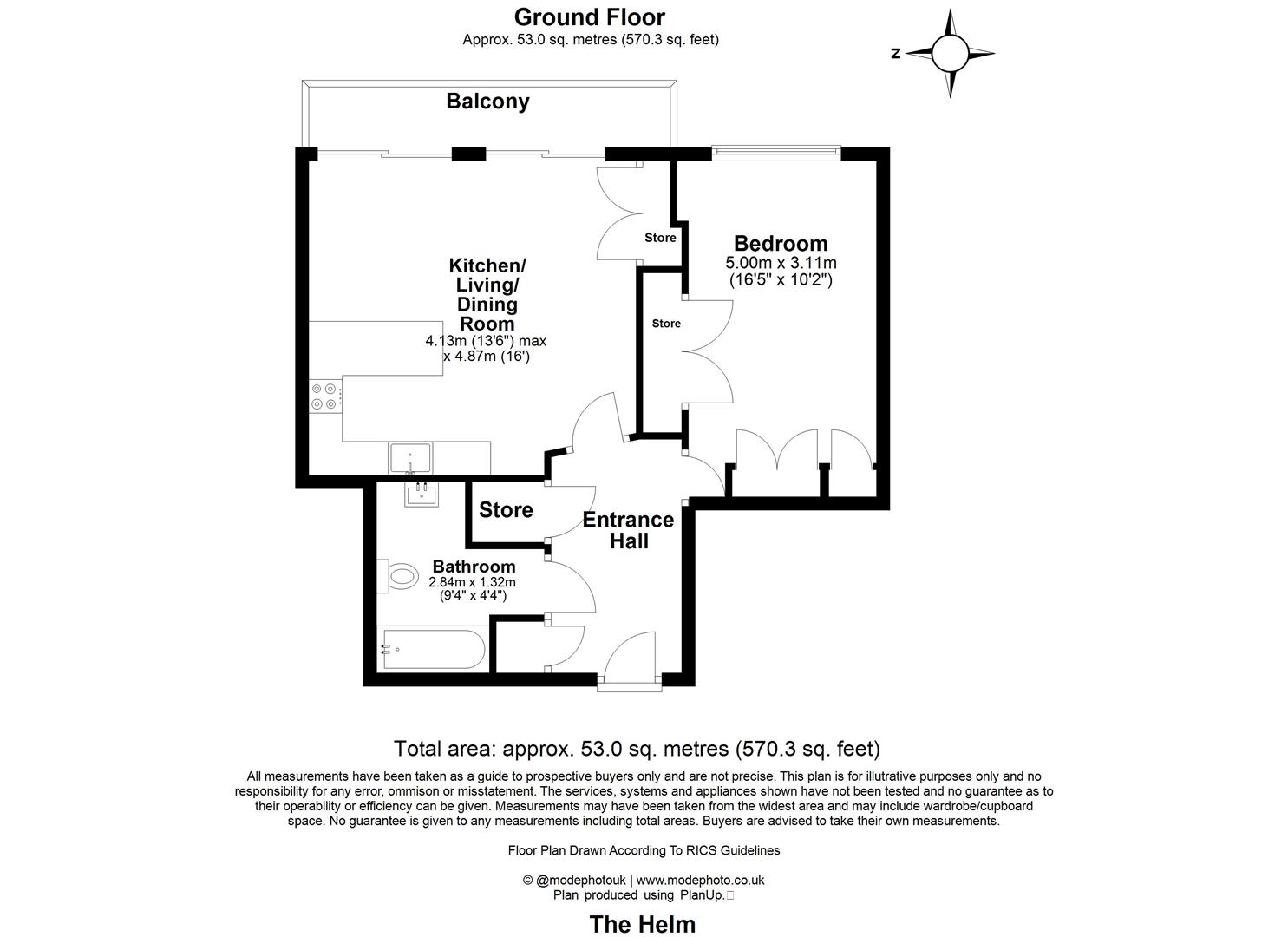 102, The Helm, Newham floorplan
