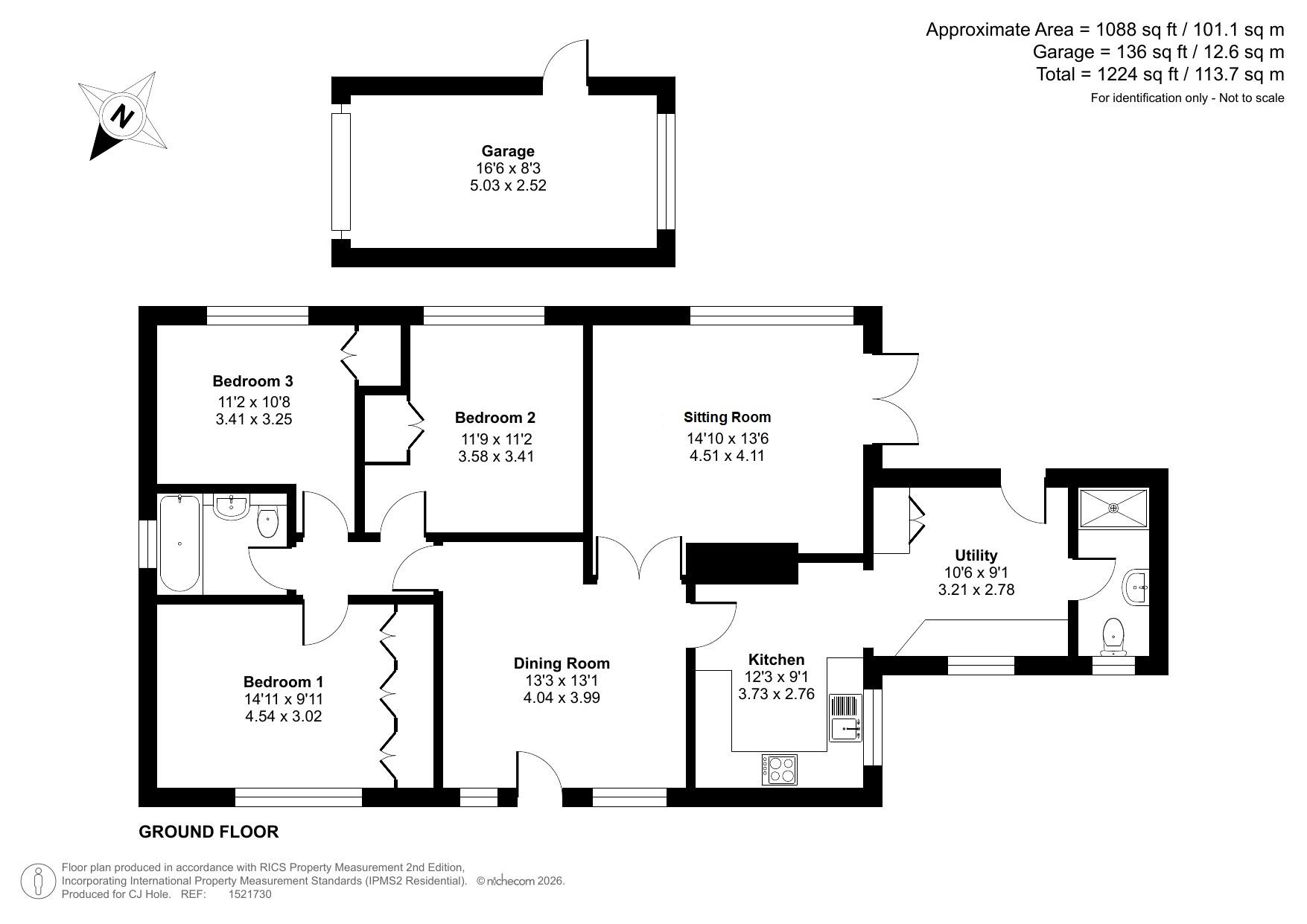 22, Hillands Drive, Cheltenham floorplan