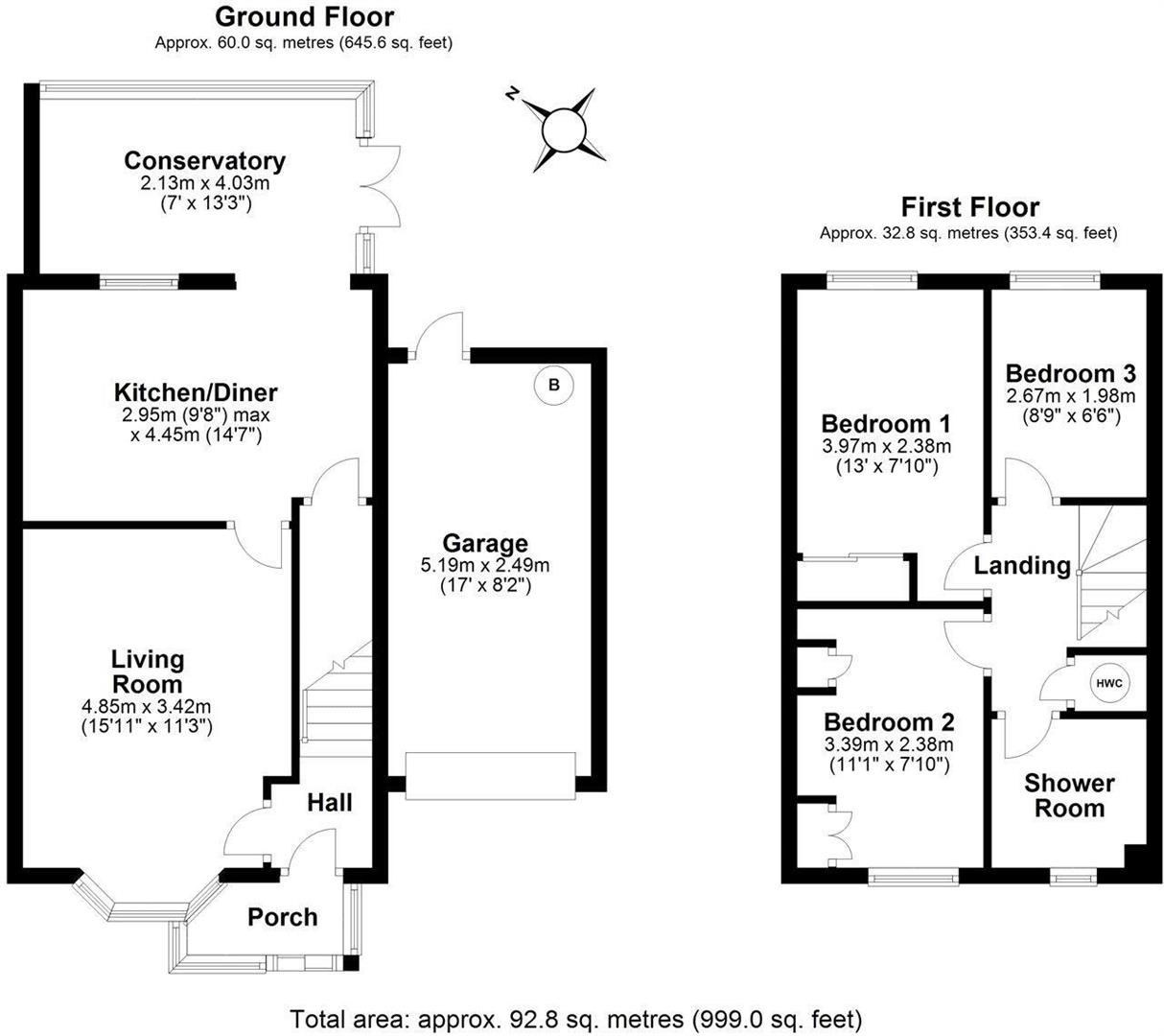 63, Westerham Walk, Calne floorplan