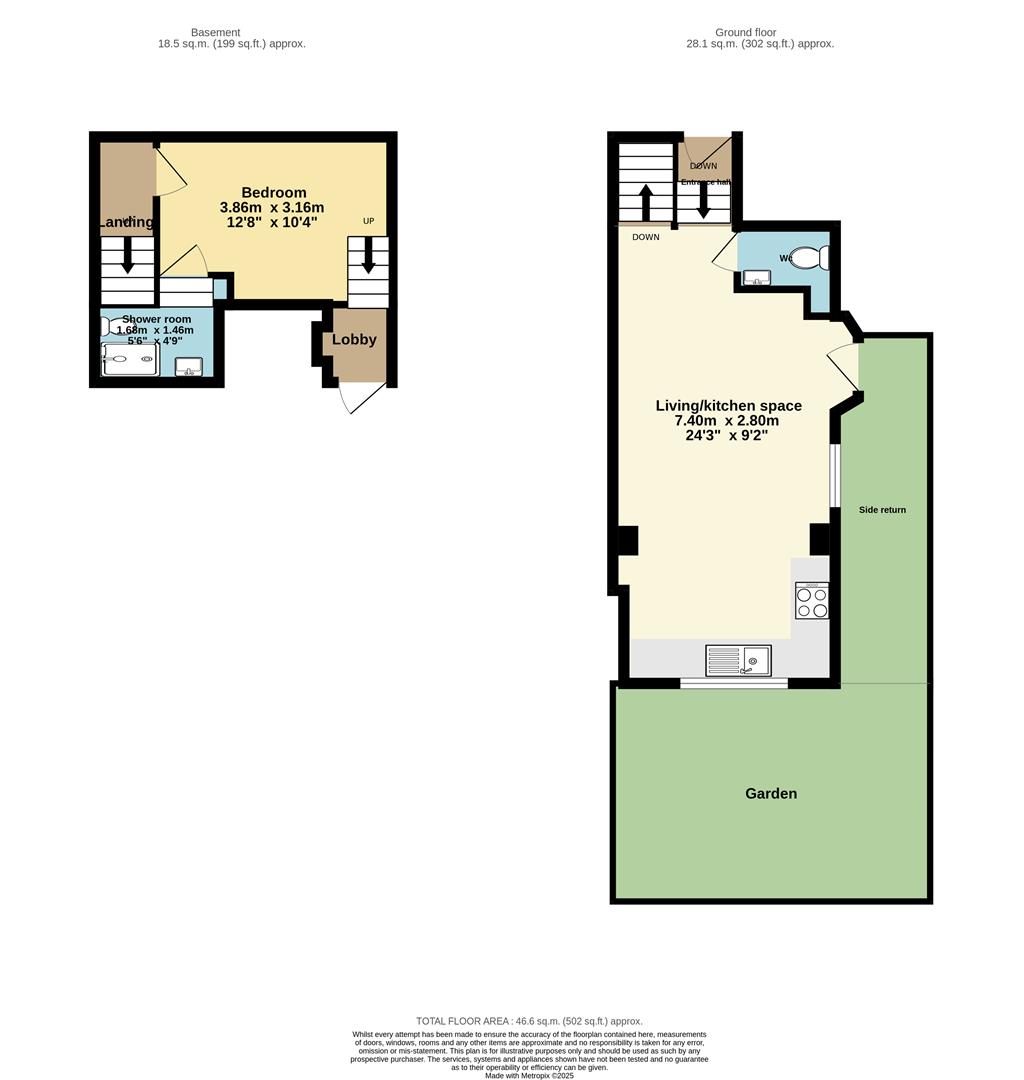 Flat 2, 41, Umfreville Road, London floorplan