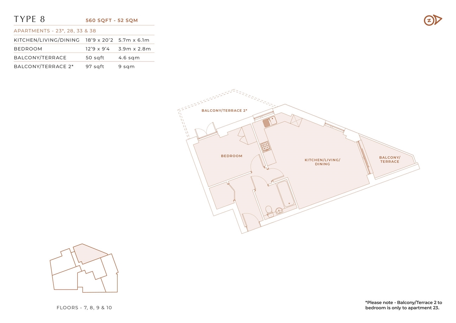 Flat 06, Perigon Heights, St. Marks Road, Bromley floorplan