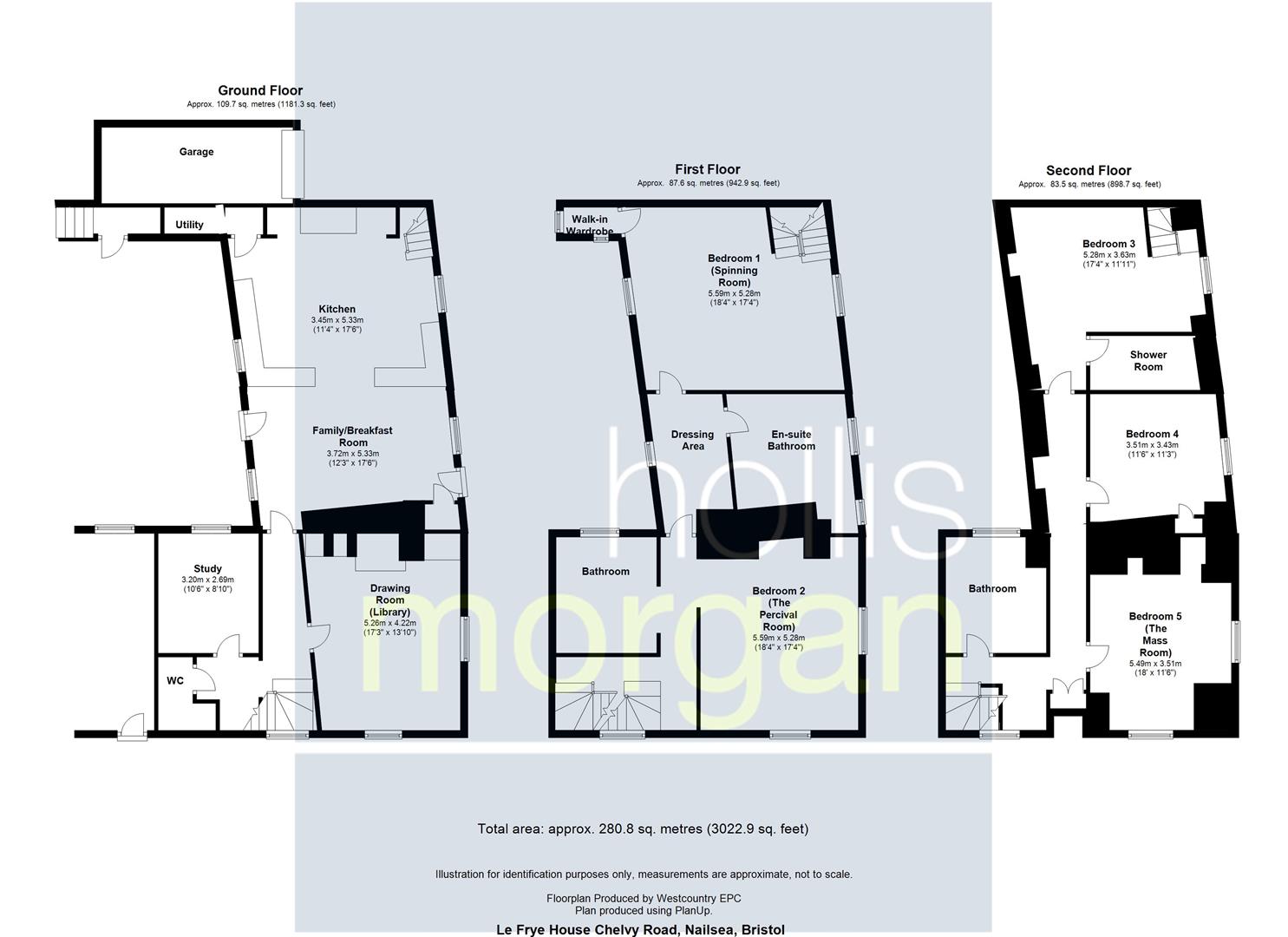 Nailsea Court, Chelvey Road, Nailsea BS48, 5 bedroom property for sale