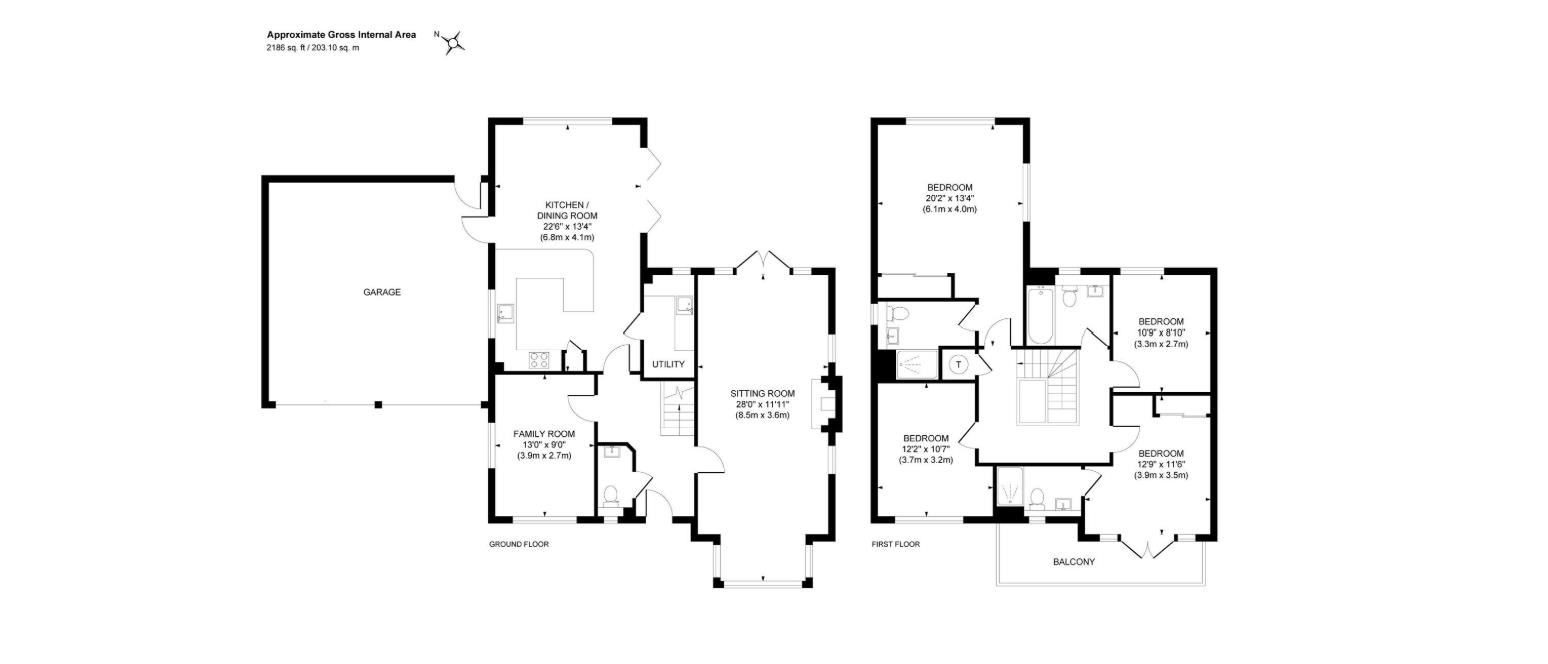 12, Rocky Drive, Haywards Heath floorplan
