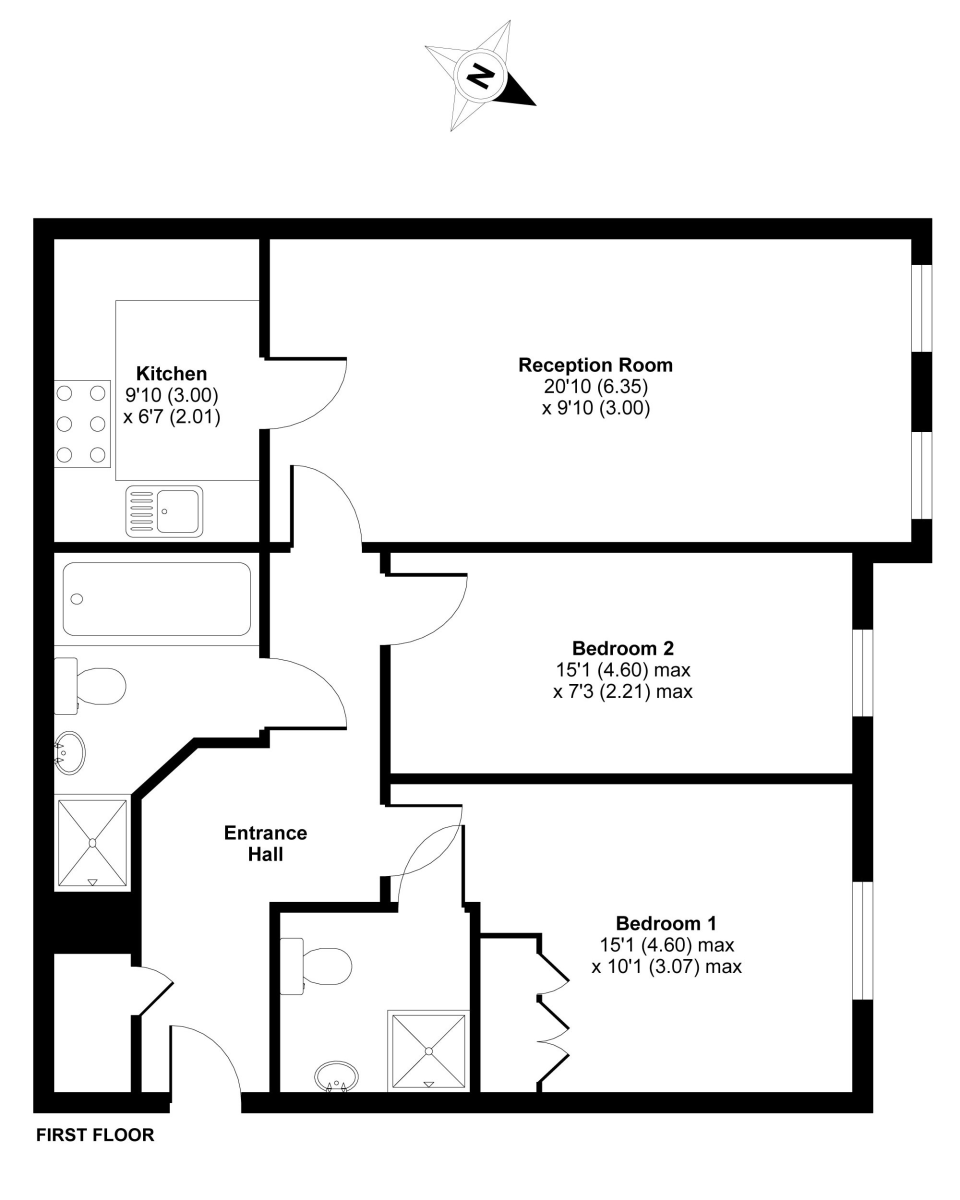 70, Beech Road, Headington floorplan