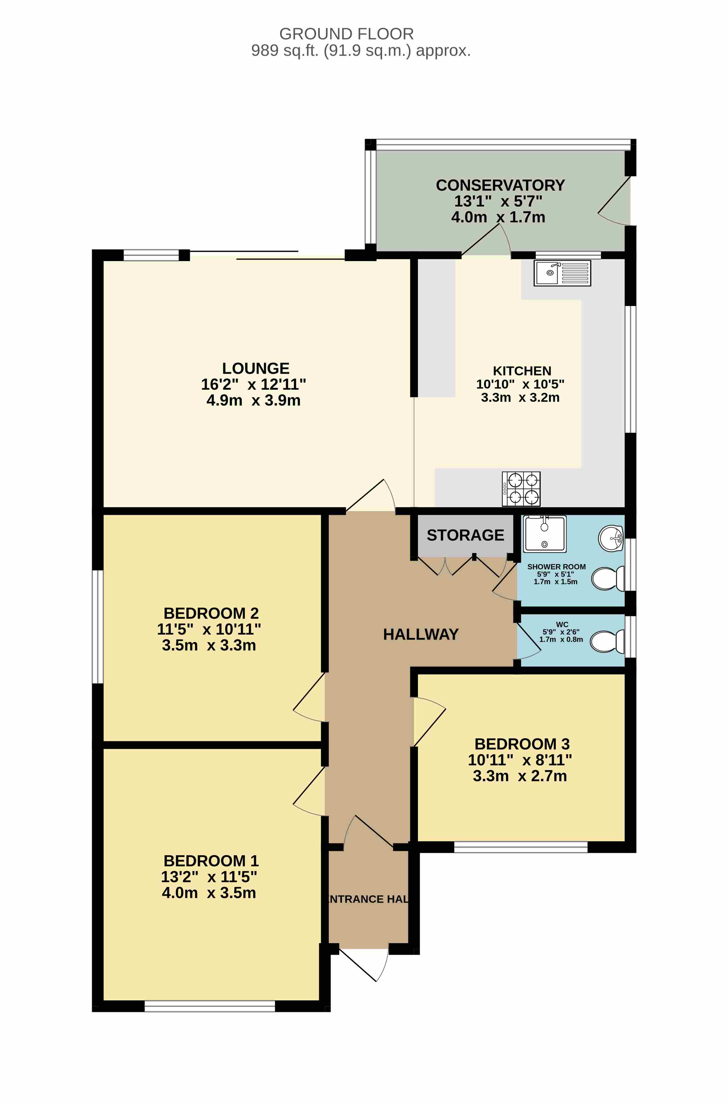 4, Millstream Gardens, POLEGATE floorplan