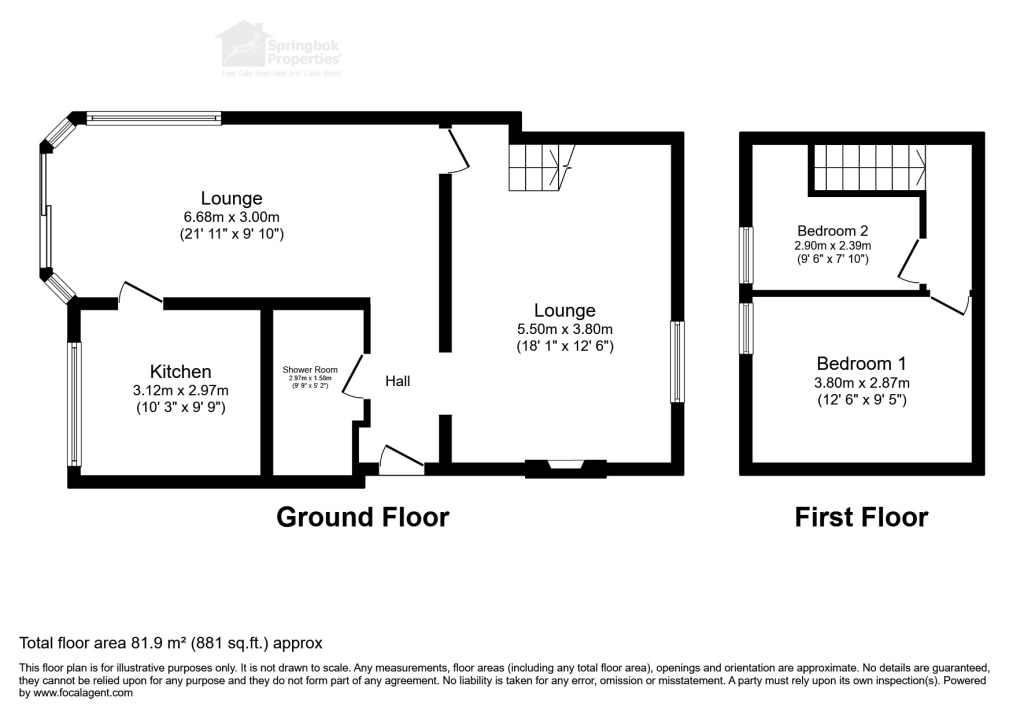 1, Evergreen Cottages, Saint Austell floorplan