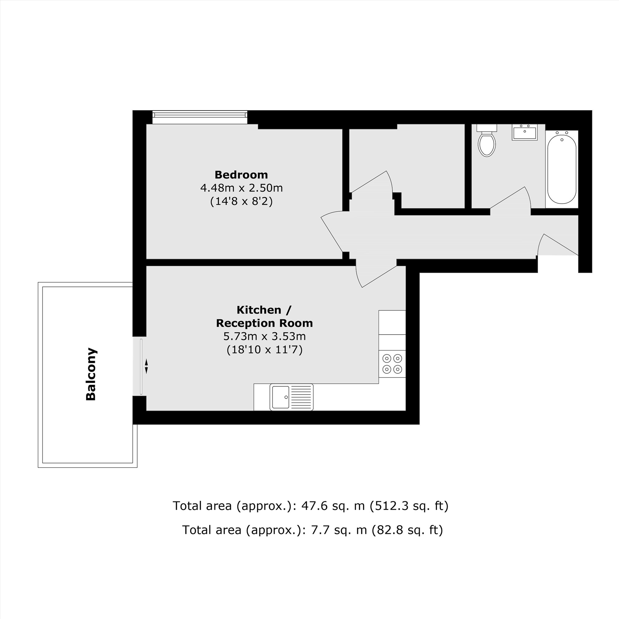 Flat C, Talent Factory Apartments, 8, Barmeston Road, Catford floorplan