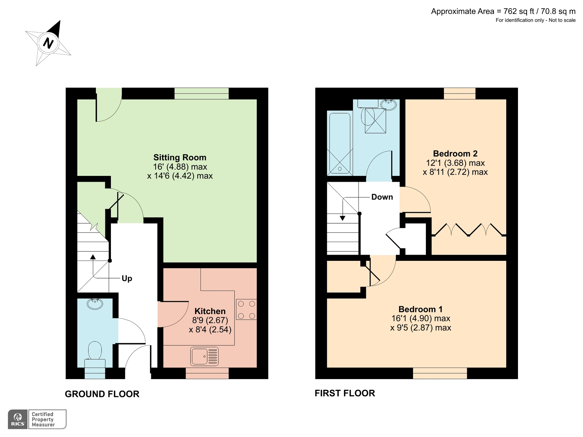 Madley Brook Lane, Witney, Oxfordshire OX28, 2 bedroom terraced house