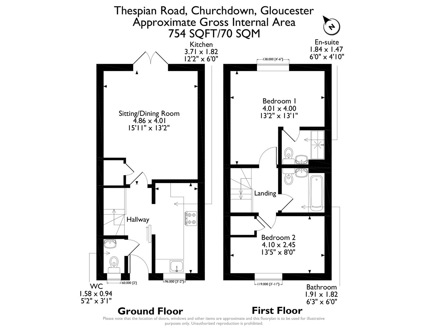64, Thespian Road, Gloucester floorplan