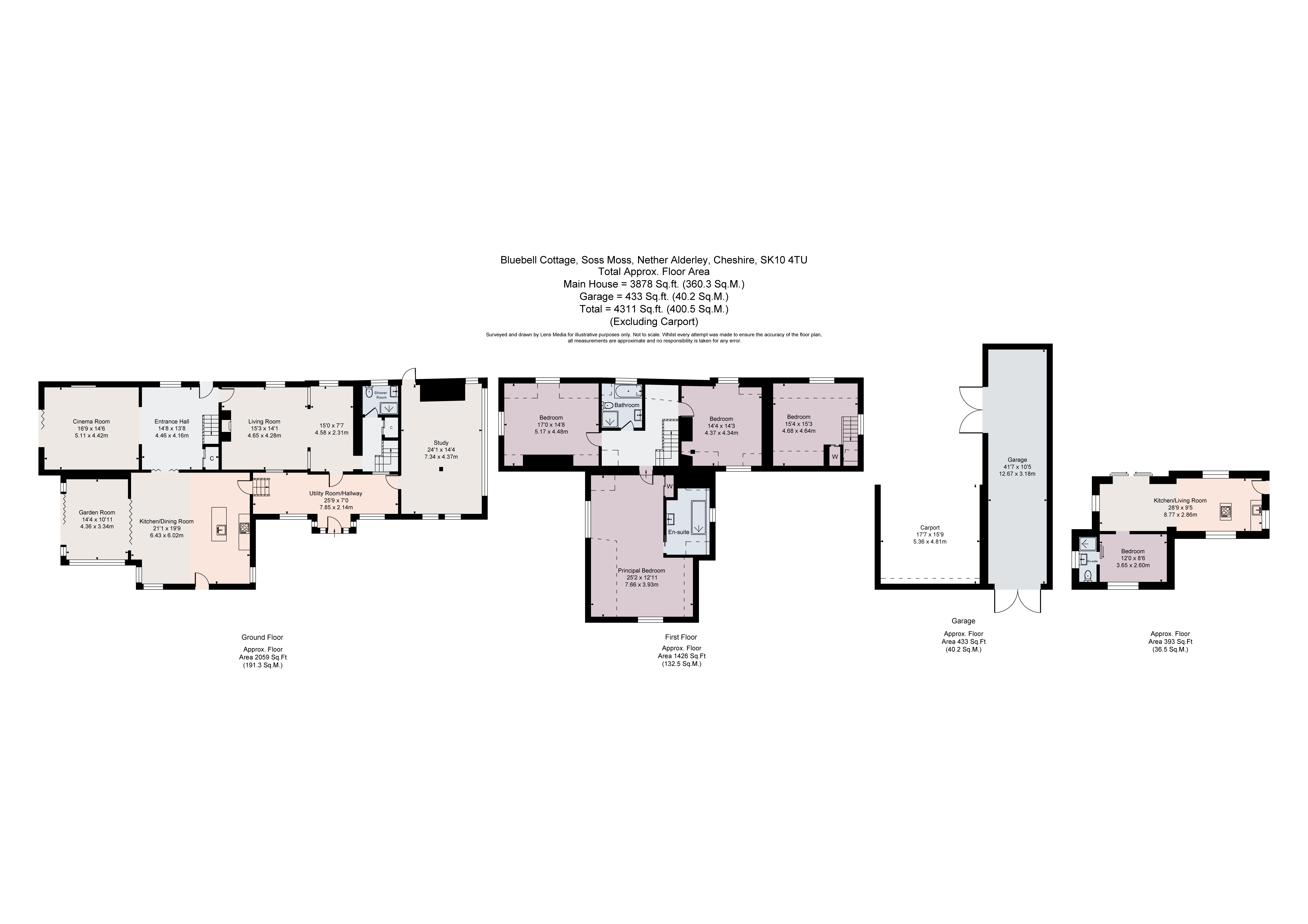 Grogram Cottage,, Soss Moss, Macclesfield floorplan