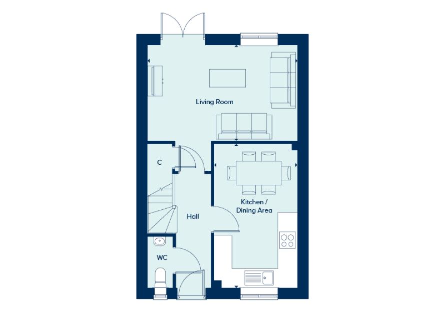 101, Budding Close, Fareham floorplan
