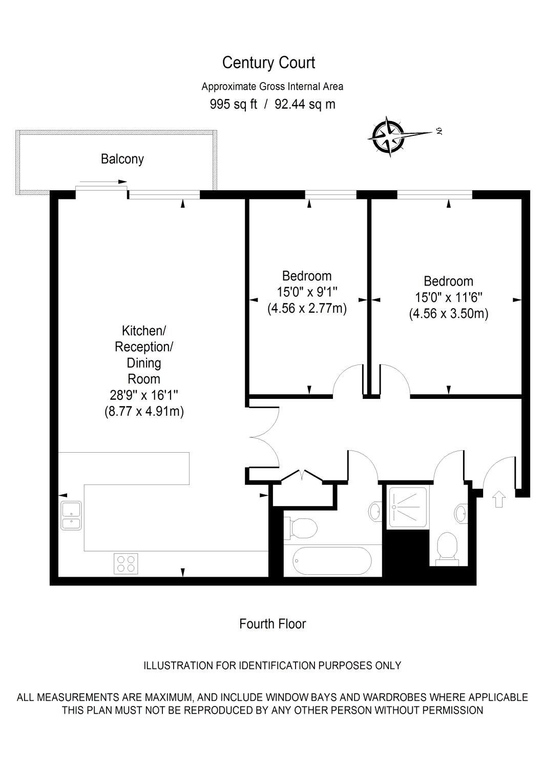 2 Bedrooms Flat to rent in Century Court, Grove End Road, London NW8