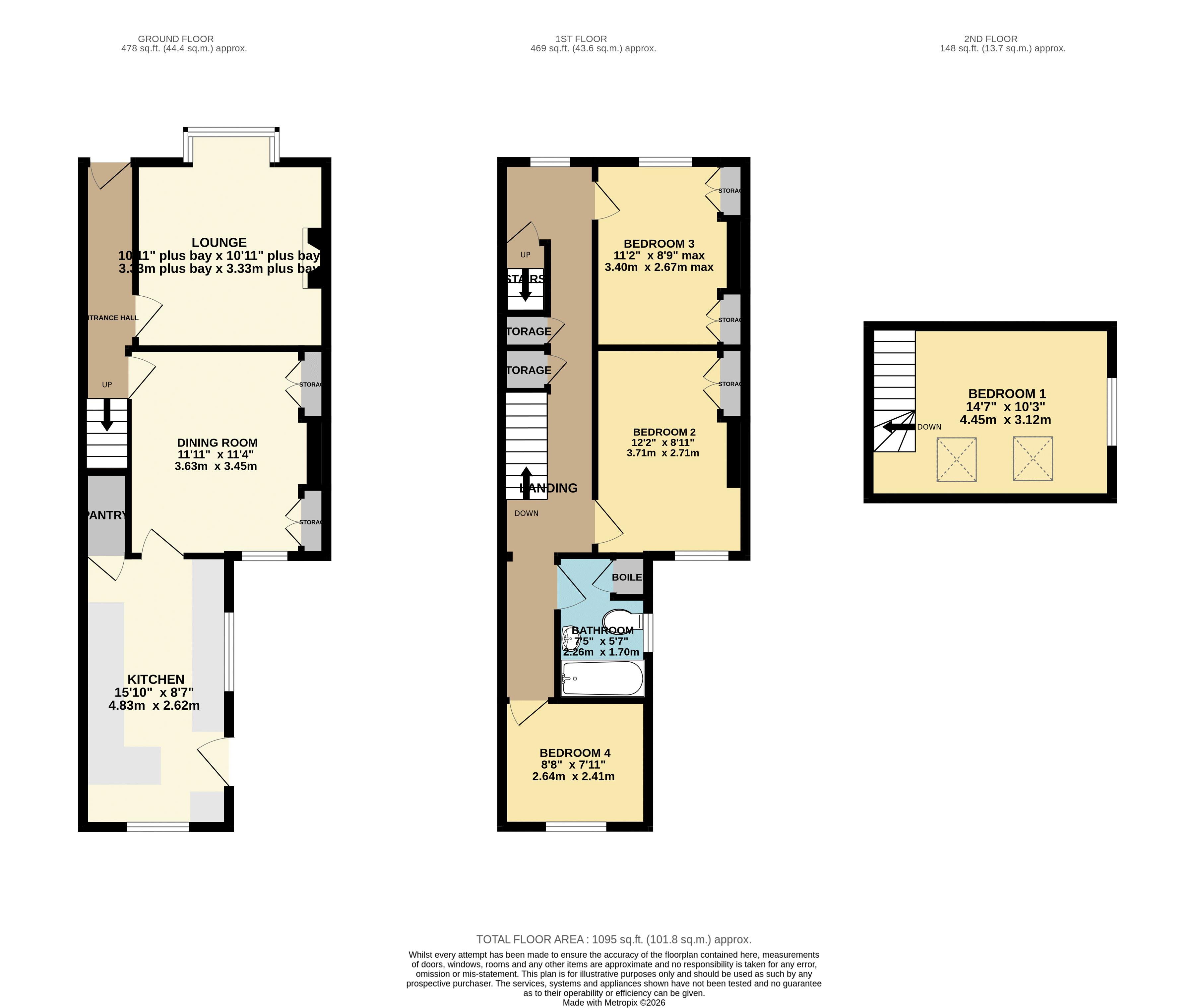 8, Brancaster Drive, Lincoln floorplan