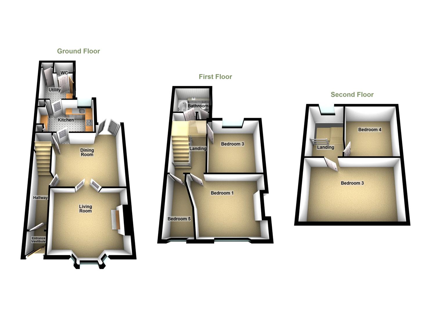 33, West Road, Loftus floorplan