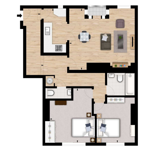 2 Bedrooms Flat to rent in Nottingham Place, London W1U