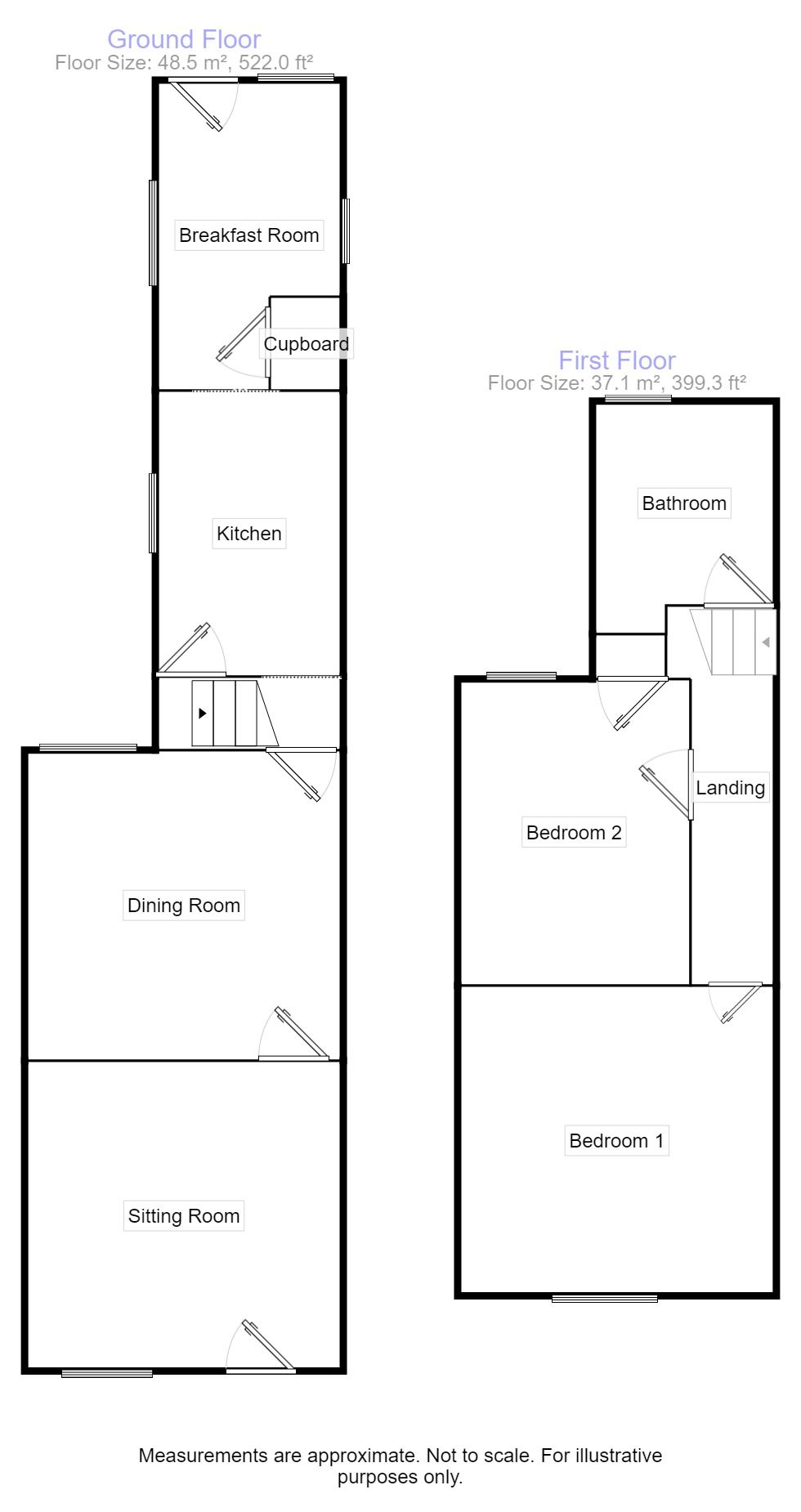 2 bed semidetached house for sale in Bretforton Road, Badsey, Evesham
