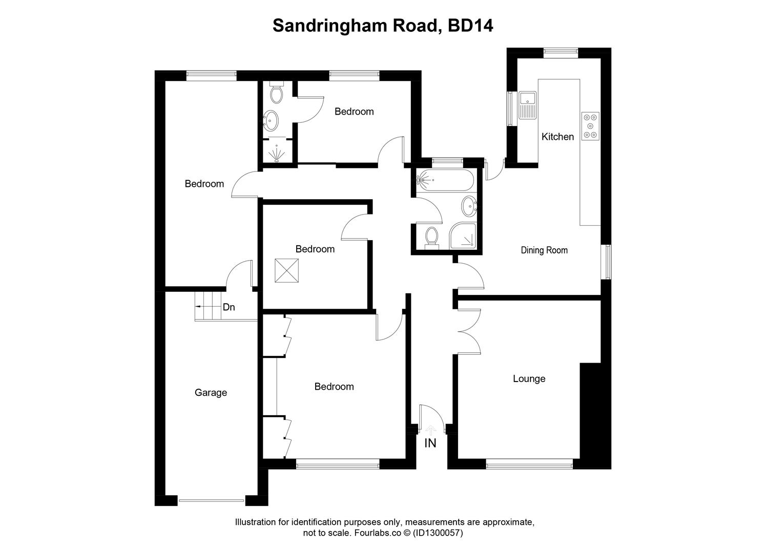 13, Sandringham Road, Bradford floorplan