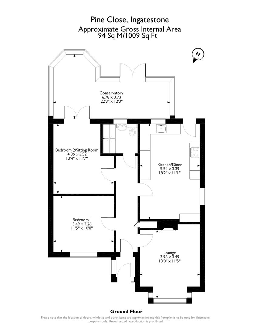 2 Bedrooms Bungalow for sale in Pine Close, Ingatestone CM4