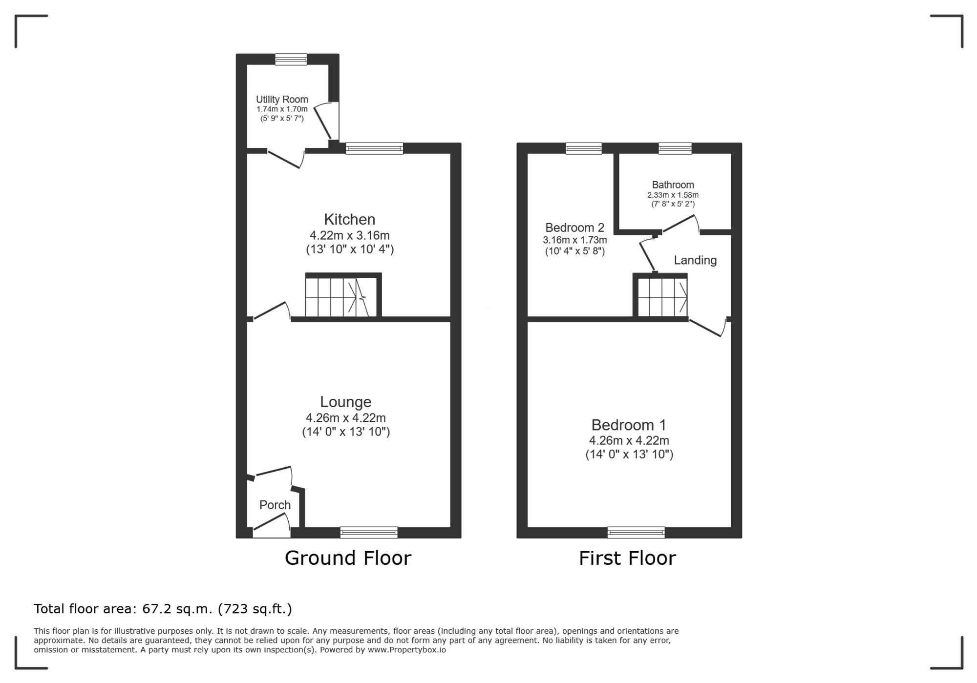 301 Bury New Road, Manchester floorplan