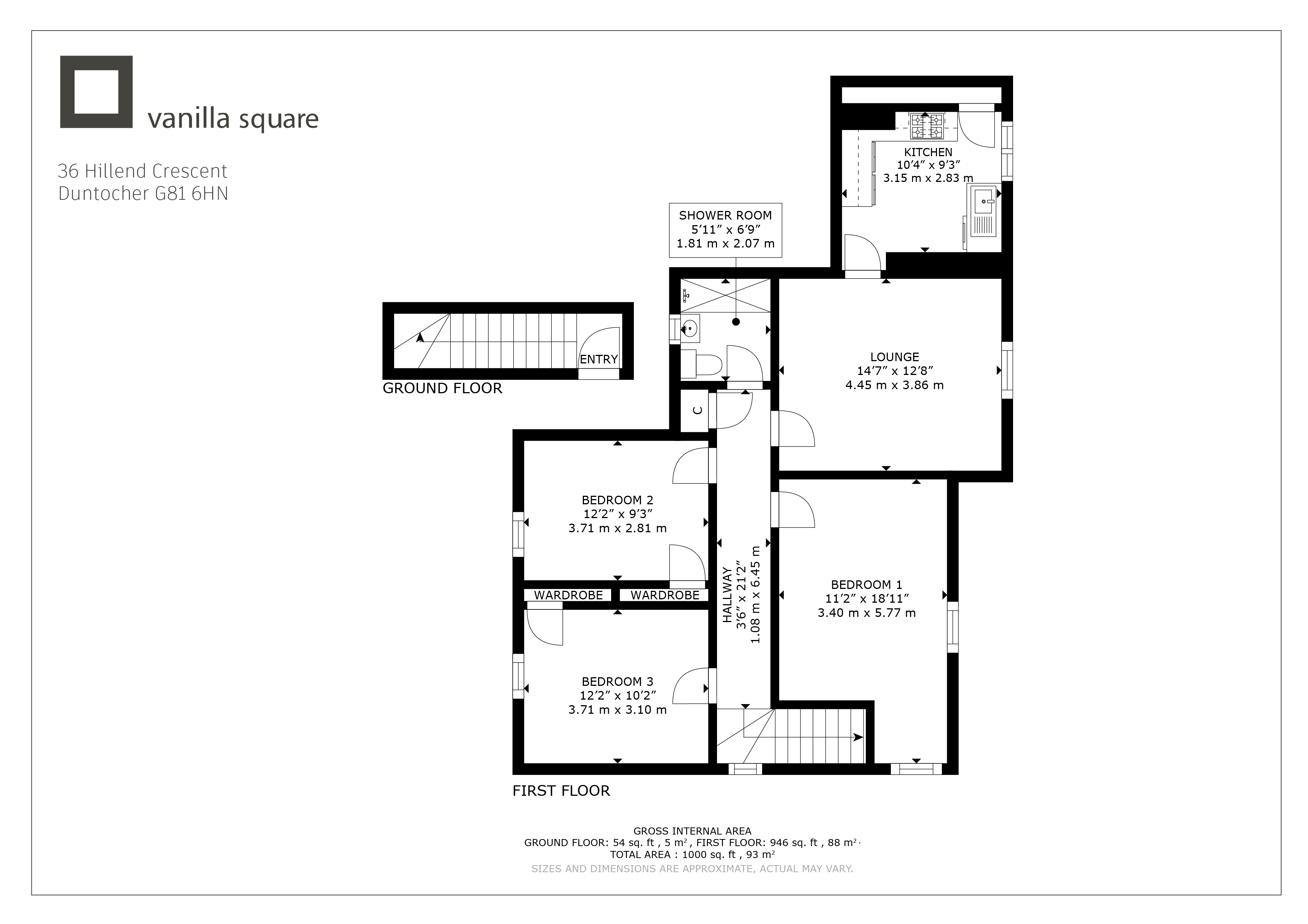 36, Hillend Crescent, Glasgow floorplan