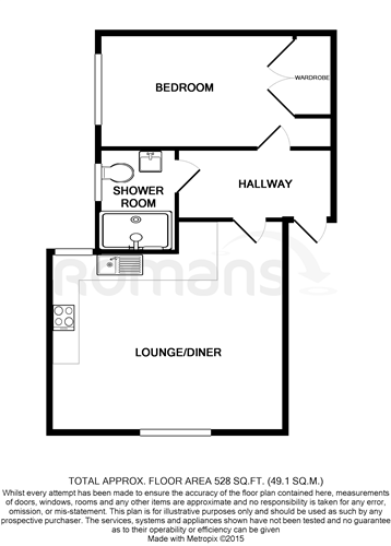 Flat 1 62-64 Reading Road, Yateley, Yateley floorplan