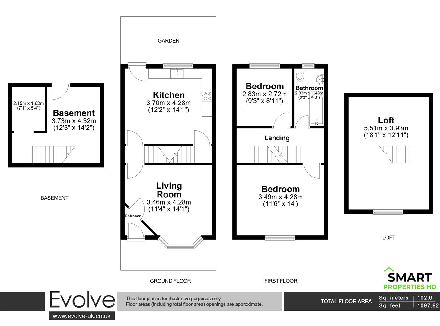 Sufton Street, Huddersfield floorplan