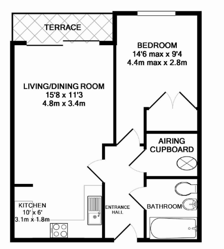 104 The Courtyard,, Southwell Park Road, Surrey floorplan