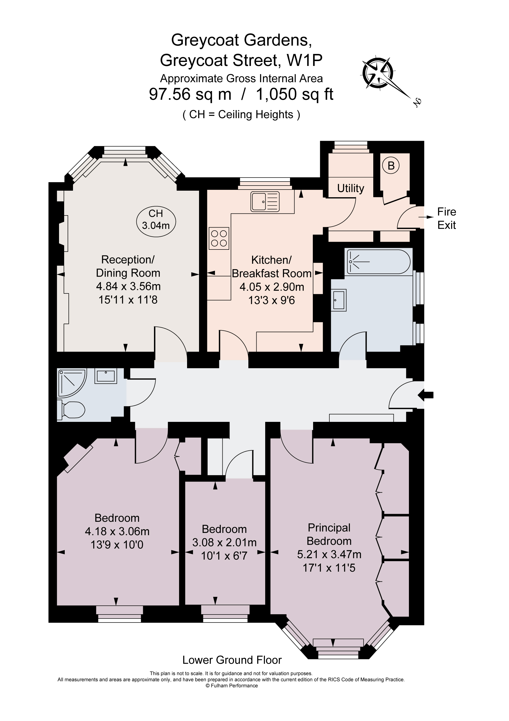 Greycoat Gardens, Greycoat Street, London SW1P, 3 bedroom flat for sale
