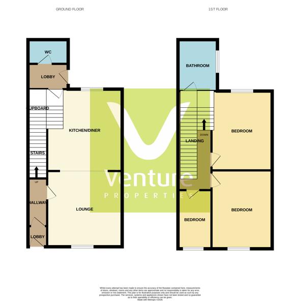 23, York Terrace, Willington floorplan