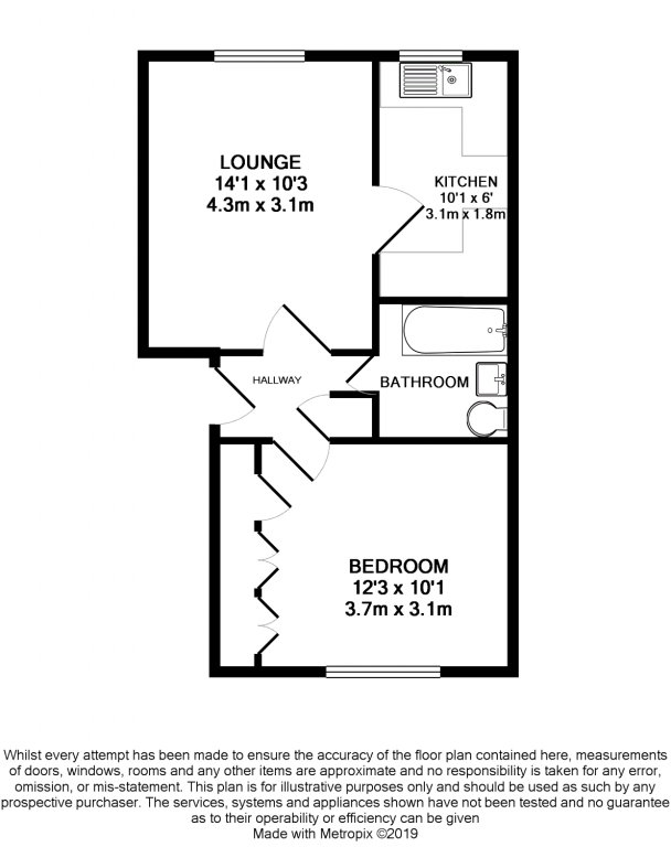 1 Bedrooms Flat for sale in Ascot Court, Aldershot GU11