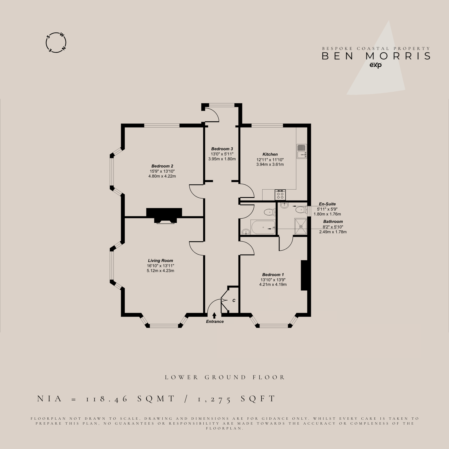 28, Granville House, 28,Flat 1, Granville Road, Broadstairs floorplan