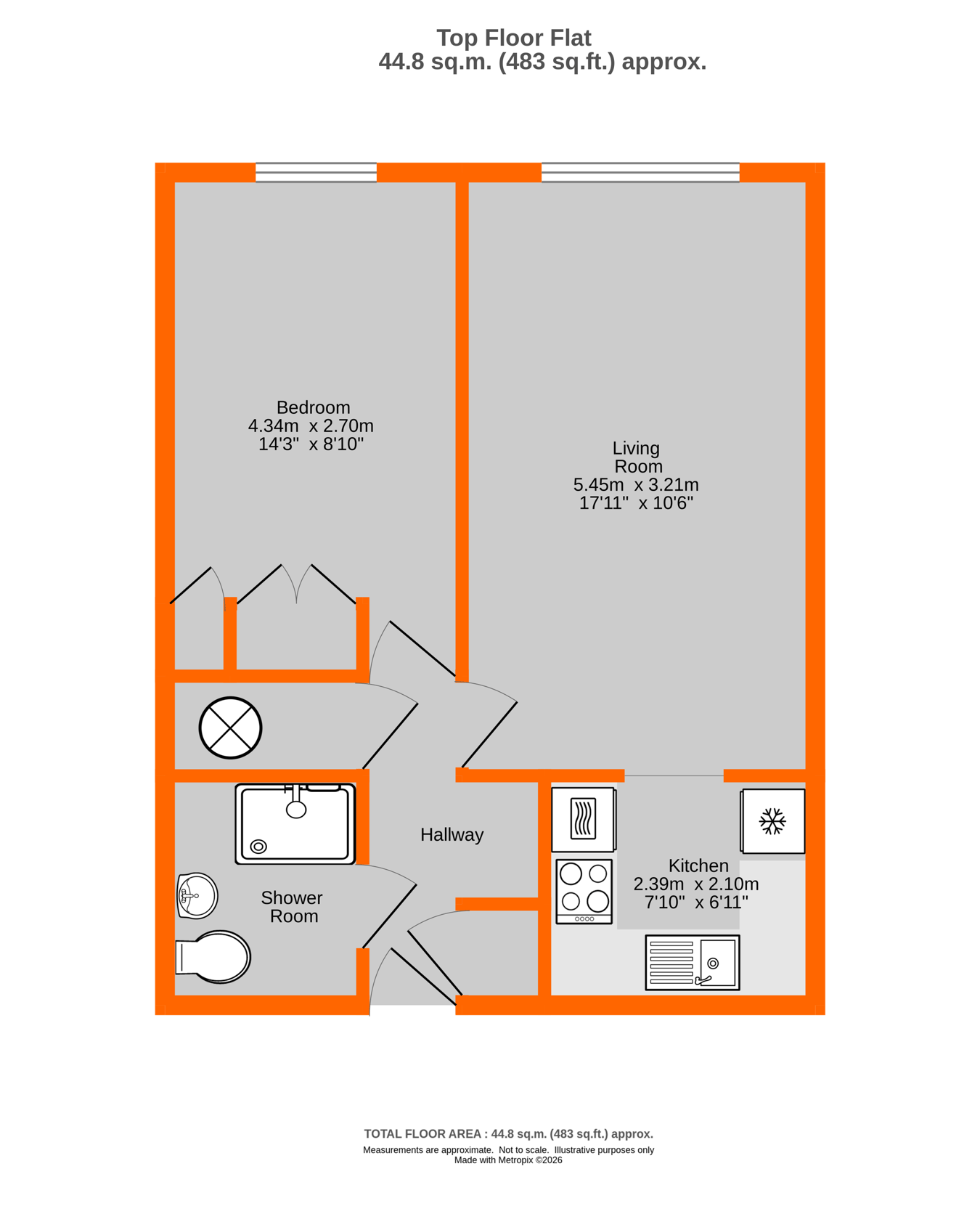 Flat 40 Blenheim Court, 50 Durham Avenue, Bromley floorplan