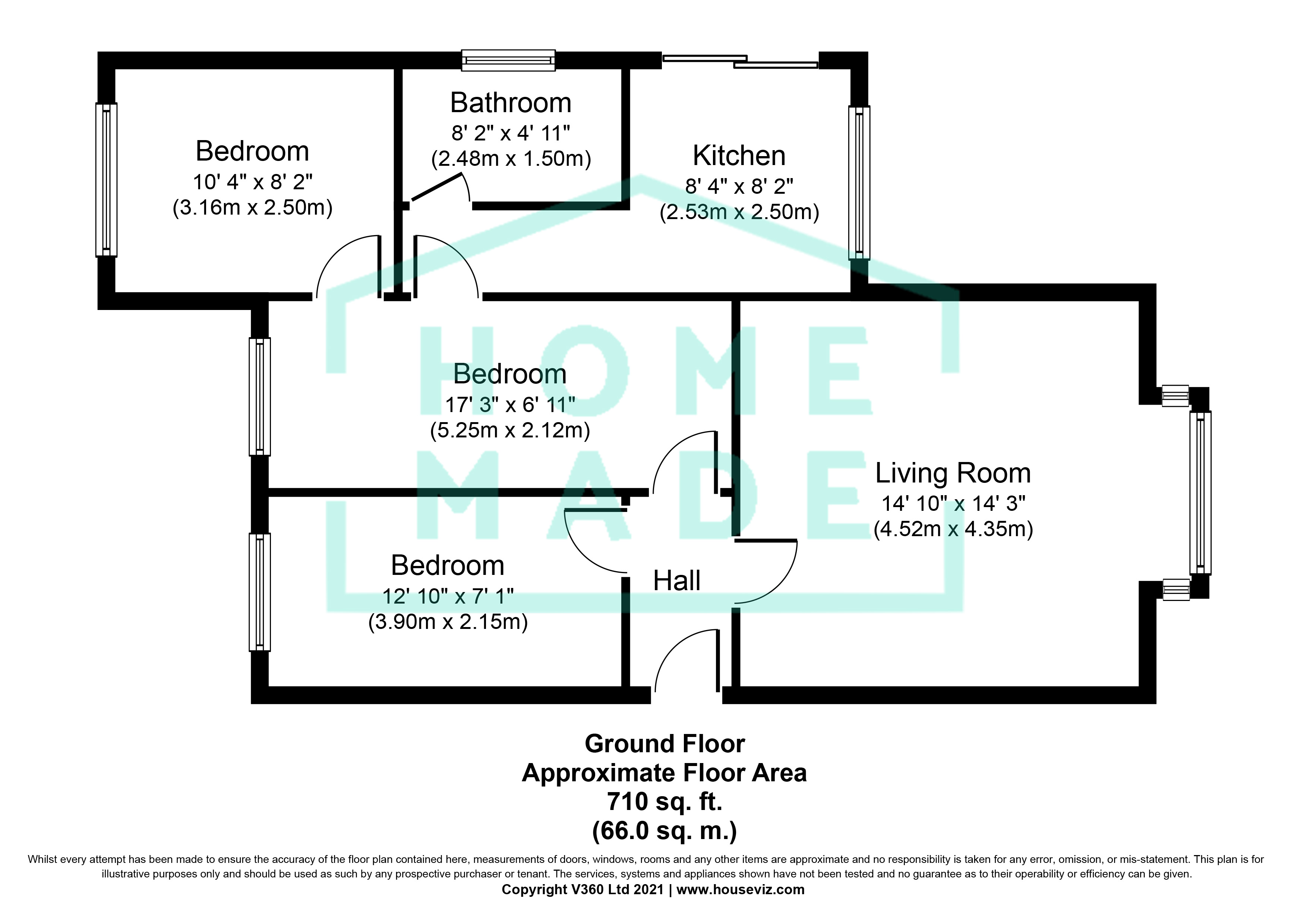 13A, Blenheim Gardens,, London floorplan