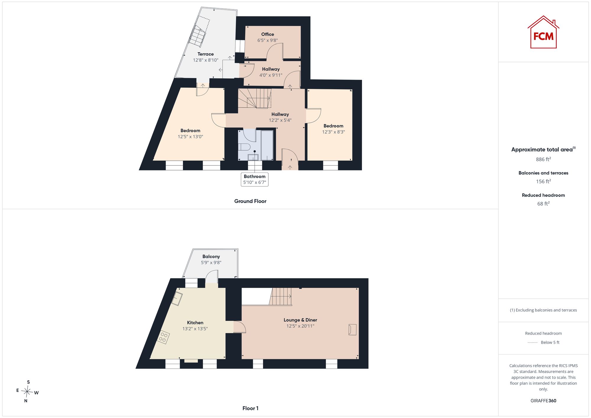 14 Ramsay Brow, Workington floorplan