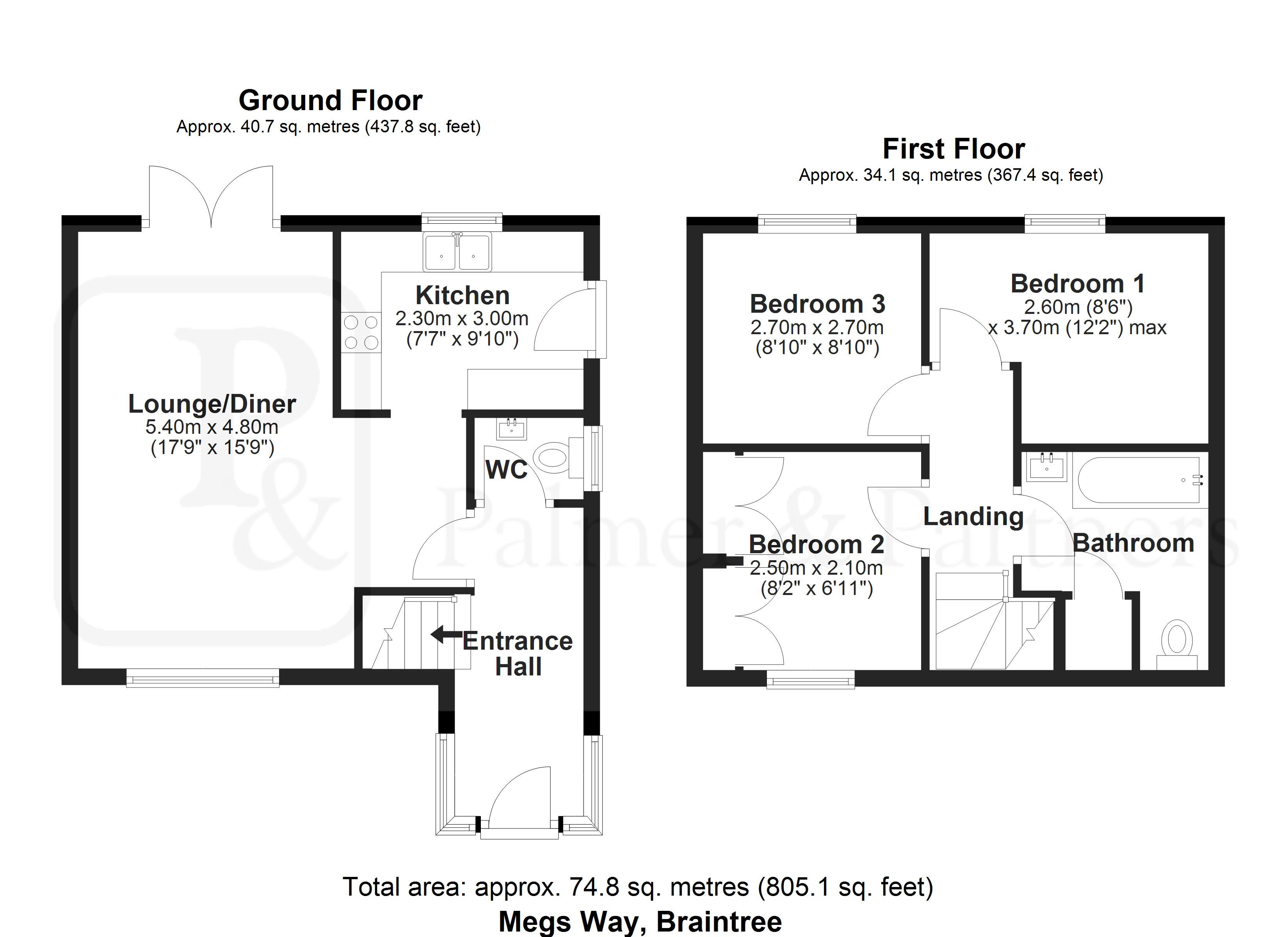 6, Megs Way, Essex floorplan