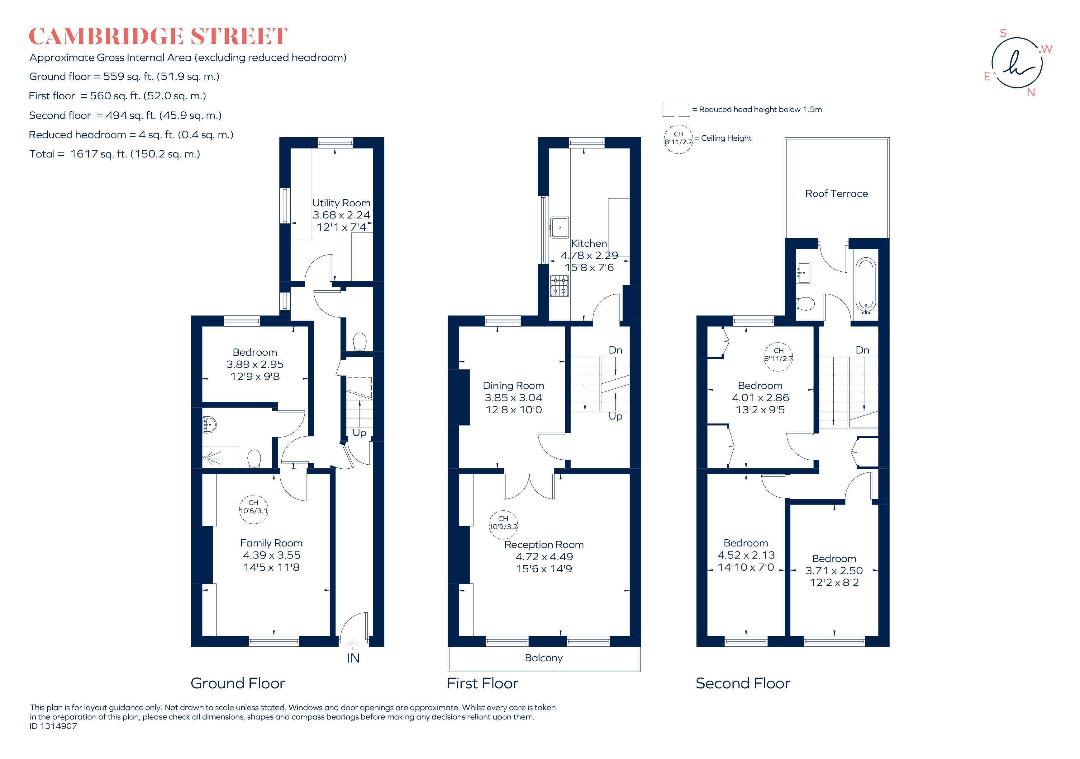 64, Cambridge Street, London floorplan
