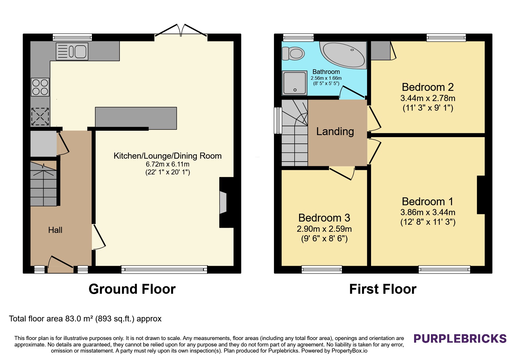 7, Pegasus Road, Farnborough floorplan
