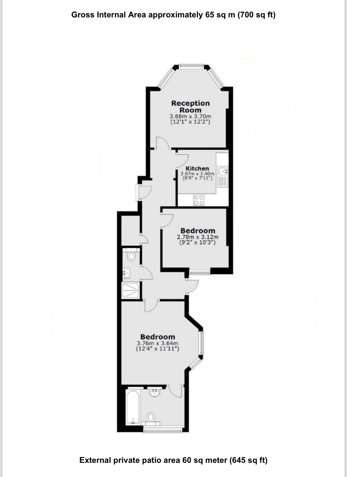 Two bedroom apartment, Weltje Road, London, Weltje Road, London, London floorplan