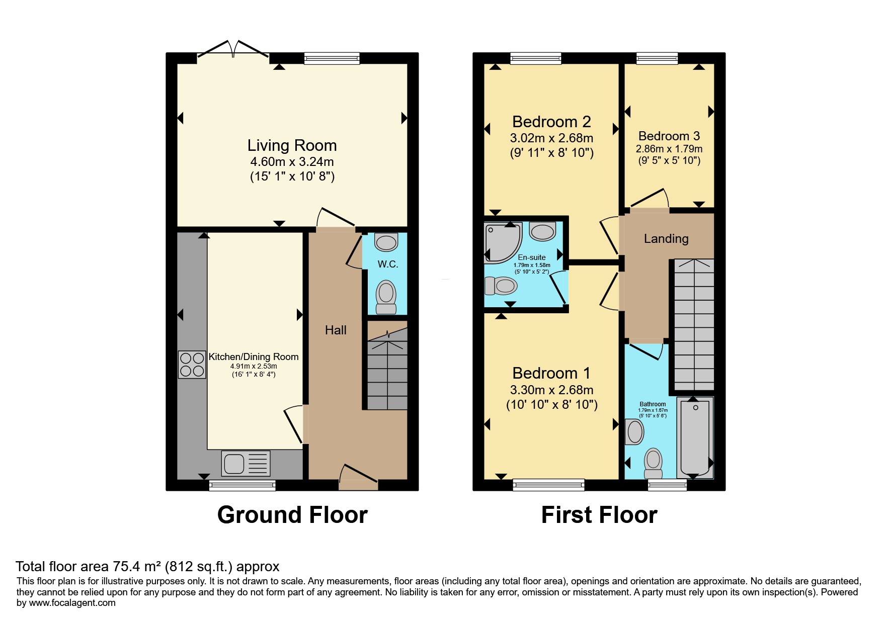 74, School Street, Pontefract floorplan