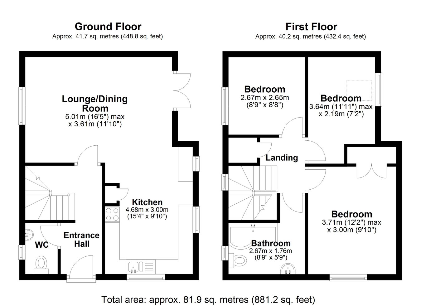 1 Railway Cottages, Station Road, Folkestone floorplan