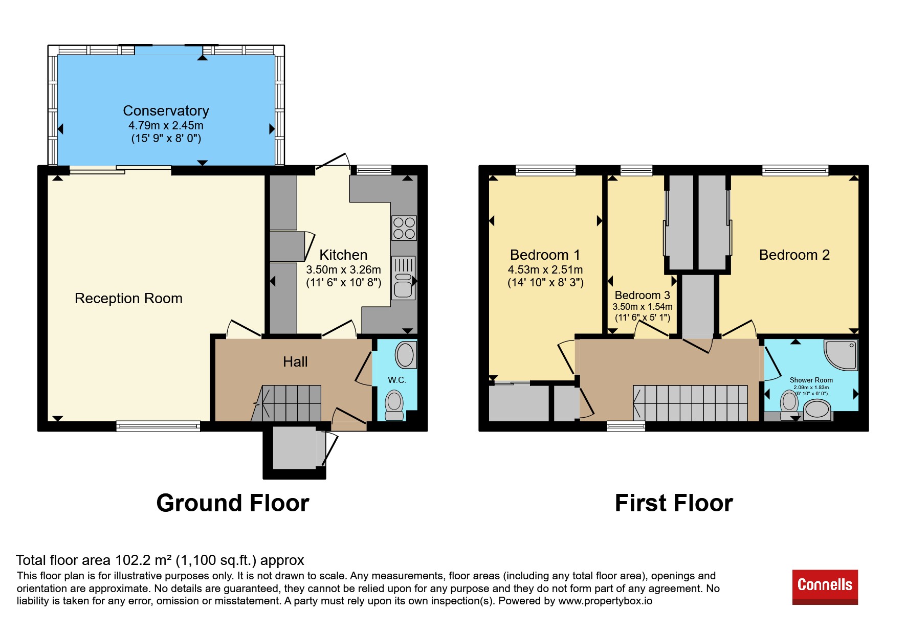 Waddington Close, Crawley floorplan