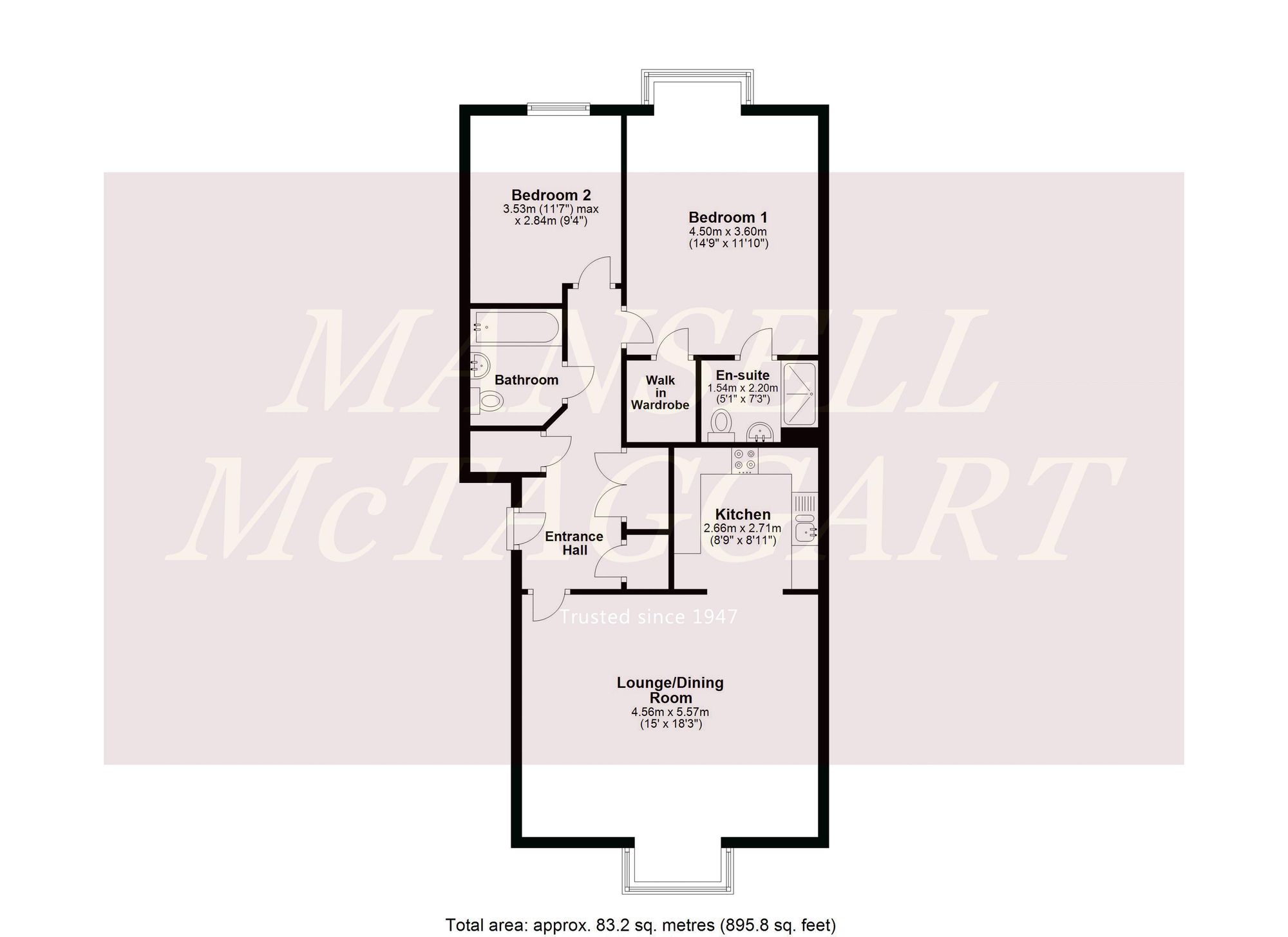 9 Stone Court, Crawley floorplan