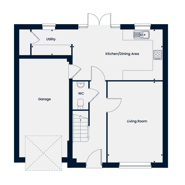 "The Buckland." at Pole Lane, Darwen BB3, 4 bedroom detached house for