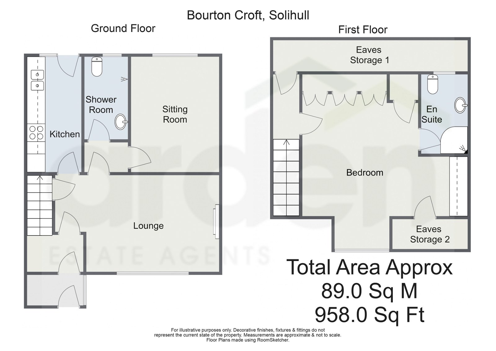 Bourton Croft, Solihull B92, 2 bedroom end terrace house for sale