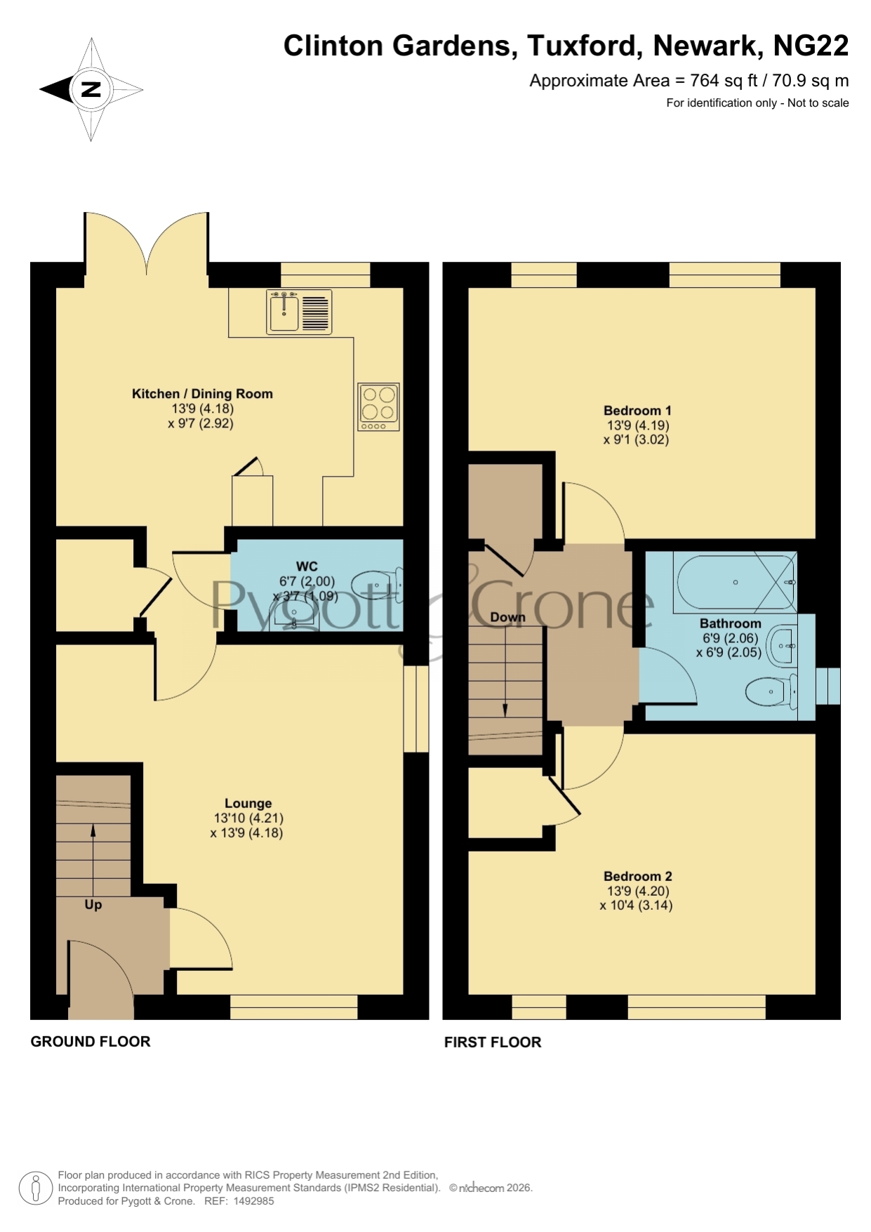 6, Clinton Gardens, Newark floorplan