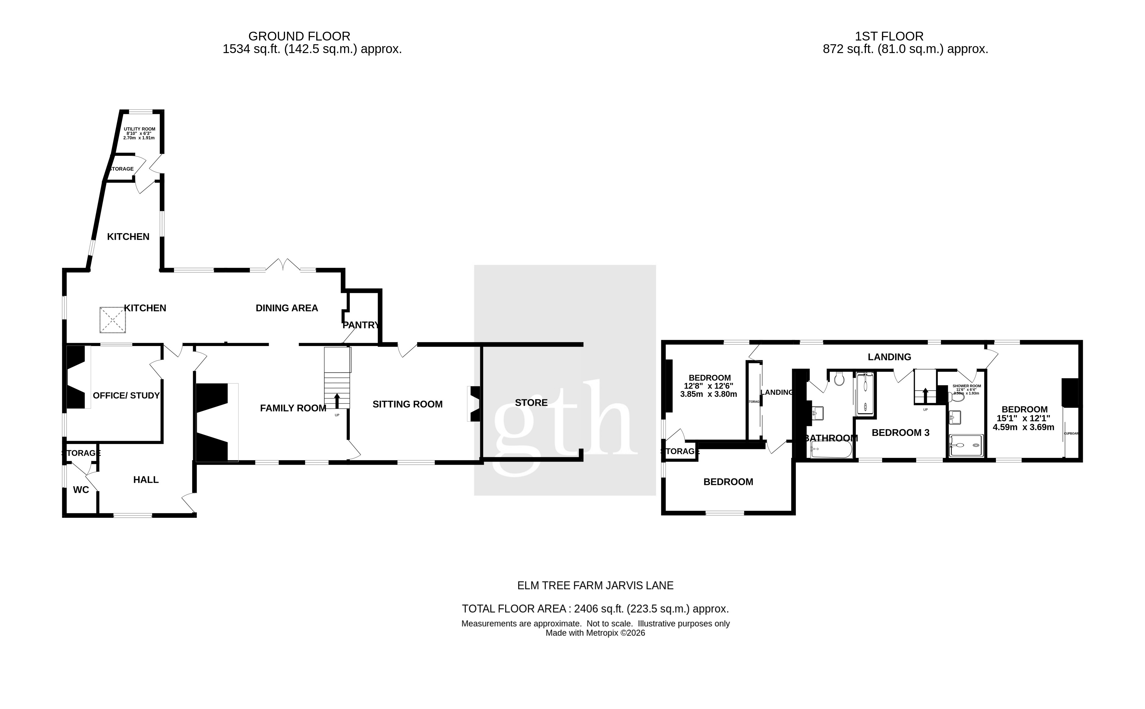 Jarvis Lane, Highbridge floorplan