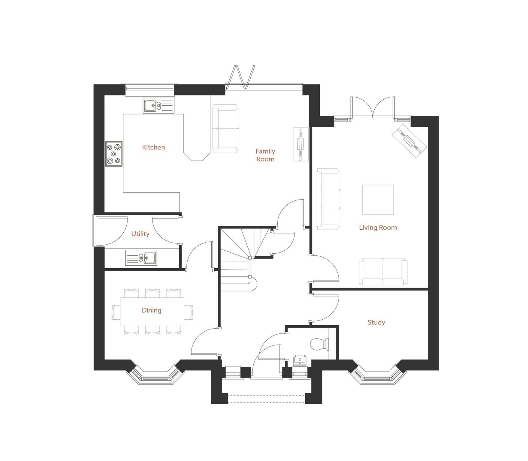 4 Bedrooms Detached house for sale in Plot 22, The Joyford, Lime Grove, Norton, Gloucester GL2